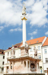 Fototapeta na wymiar Masaryk Square, Znojmo, Czech Republic