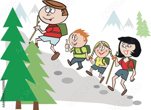 free clipart of family walking - photo #19