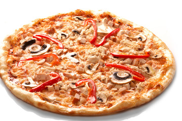 Pizza with champignons