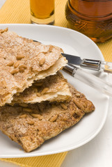 Spanish cuisine. Pastry made with pork rinds.