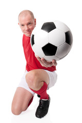 Fototapeta na wymiar Soccer player