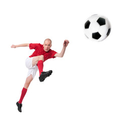 Fototapeta na wymiar Soccer player