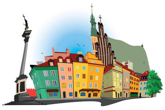 Fototapeta Warsaw old Town