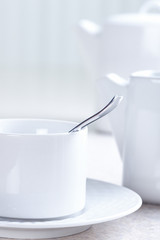 Kitchen table, tea, cup