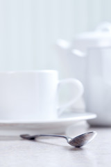 Kitchen table, tea, cup