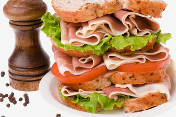 sandwich de jamon