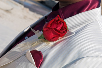 Wedding Buttonhole Rose
