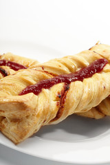 puff pastry with jam