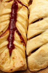 puff pastry with jam