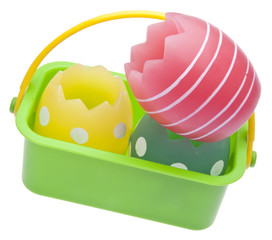 Easter Eggs in a Basket