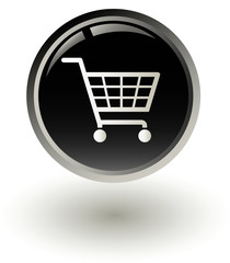 Shopping basket button. Internet Shopping