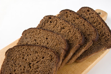 Wheat bread isolated