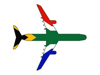 Avion colores sudafrica