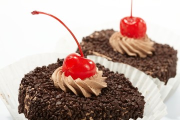 pastry with cherry