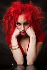 ragazza capelli rossi