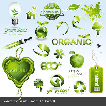 vector icons: eco & bio II