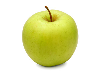 Yellow-green apples izolated on white background