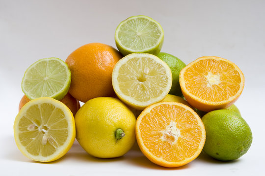 frutas, c&iacute;tricos, naranjas, limones y limas