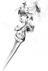 Naklejka premium smoke on White background