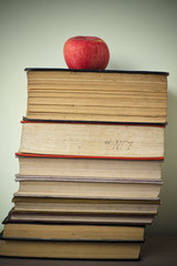 book and apple