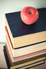 book and apple