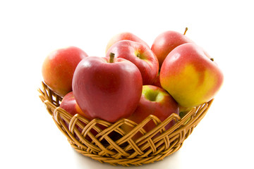 Basket with apples