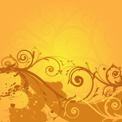 grunge floral background