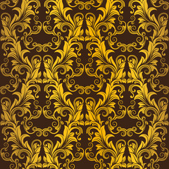 Gold seamless wallpaper