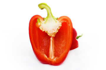 pepper isolated over white