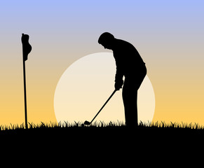 golf field last kick of the match