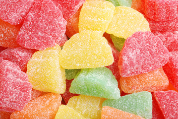 Assorted Colorful Fruit Slices