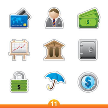 Icon sticker series 11 - finance