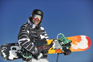 snowboarder portrait