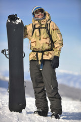 snowboarder portrait