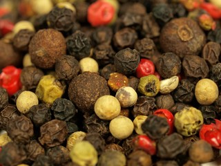 Colored pepper background