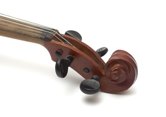 Fototapeta na wymiar Details of violin head
