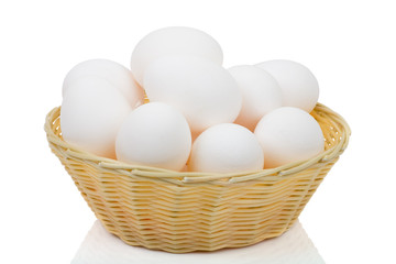 Eggs in a basket