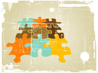 Fototapeta premium the grunge vector retro abstract background