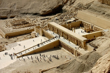 Ägypten  Luxor  Tal der Könige Tempel der Hatschepsut - obrazy, fototapety, plakaty