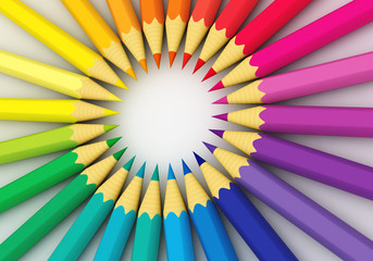 Obraz premium MATITE COLORATE - ARCOBALENO