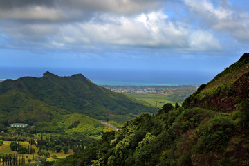 Fototapeta na wymiar Nuuanu Pali State Park, O'ahu, Hawaii..