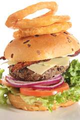 Gourmet cheese burger