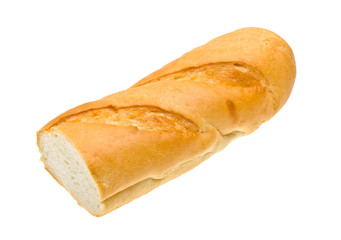 Fresh bread isolated on the white
