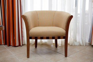 chair on blind background. interior