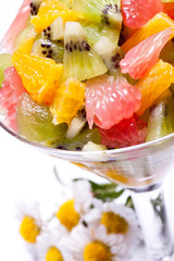 Lettuce from tropical different fruit.