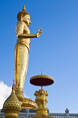 Huge standing Buddha statue, Had Yai park, south of Thailand