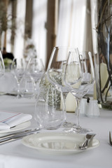 Luxurious wedding dinner