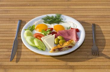 Served breakfast