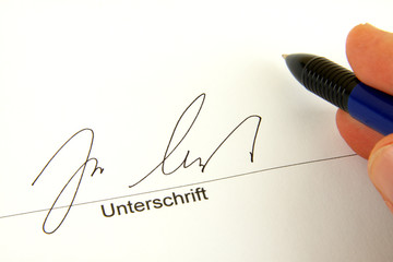 Unterschrift