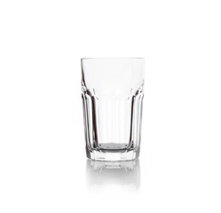 Empty glass isolated on white background